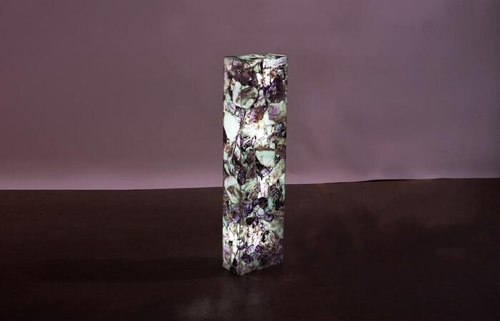 Onyx Lamp, Rectangle, Fluorite