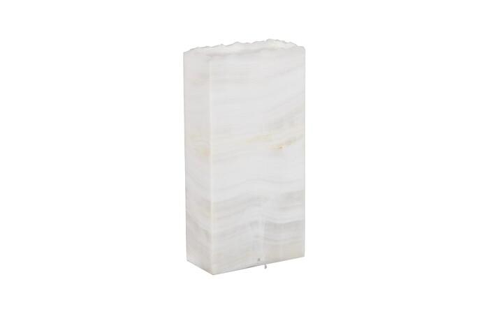 Onyx Lamp, Rectangle, White