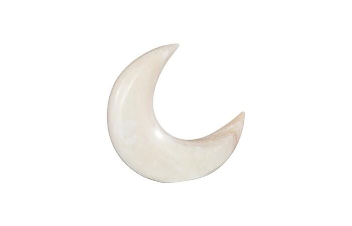 Onyx Moon Sculpture, Large, Off White, Assorted