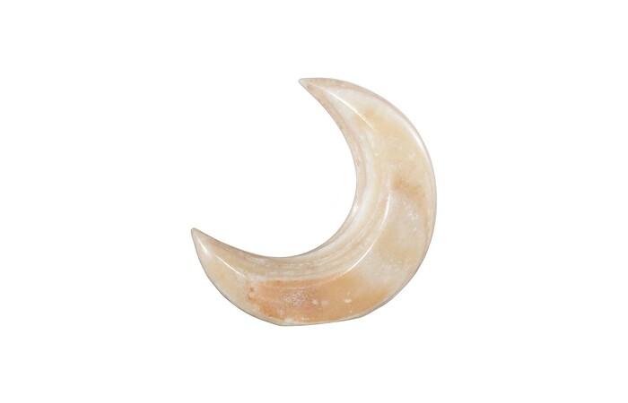 Onyx Moon Sculpture, Large, Off White, Assorted