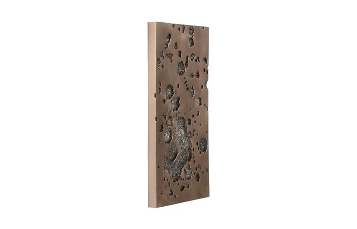 Splotch Wall Art, Rectangle, Bronze Finish