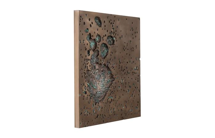 Splotch Wall Art, Square, Bronze Finish