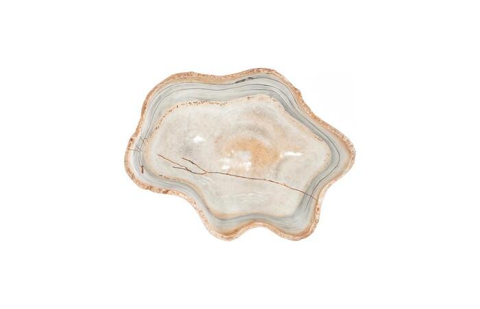 Cast Onyx Bowl, Faux Finish, Small