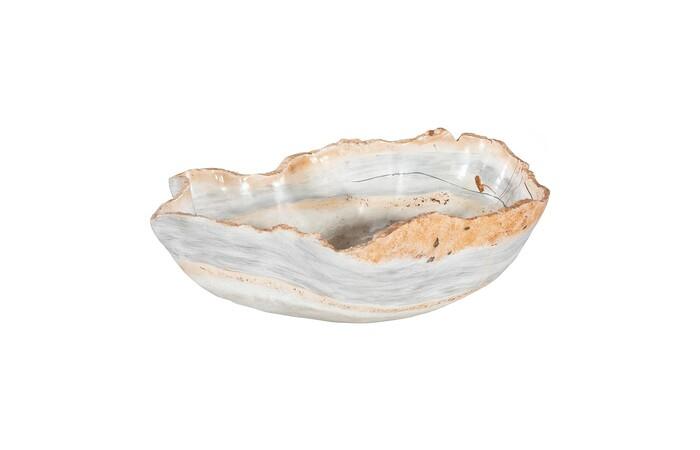 Cast Onyx Bowl, Faux Finish, Small