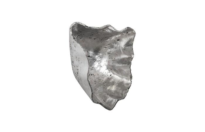 Cast Onyx Wall Bowl, Silver, LG