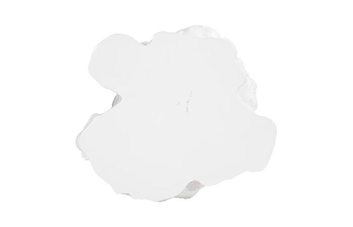 Log Side Table, Gel Coat White