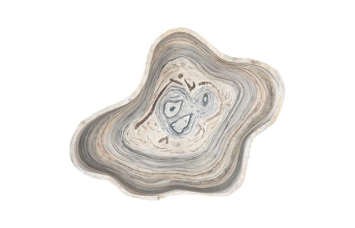 Cast Gray Onyx Bowl, Faux Finish, Medium