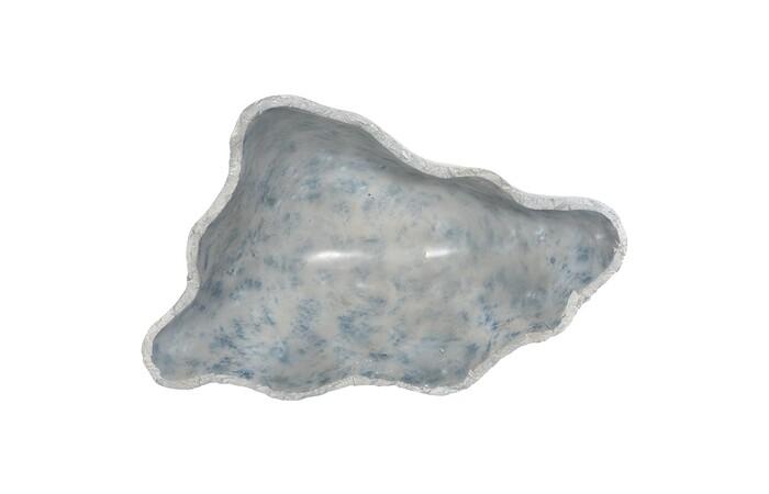 Cast Blue Onyx Bowl, Faux Finish, Narrow