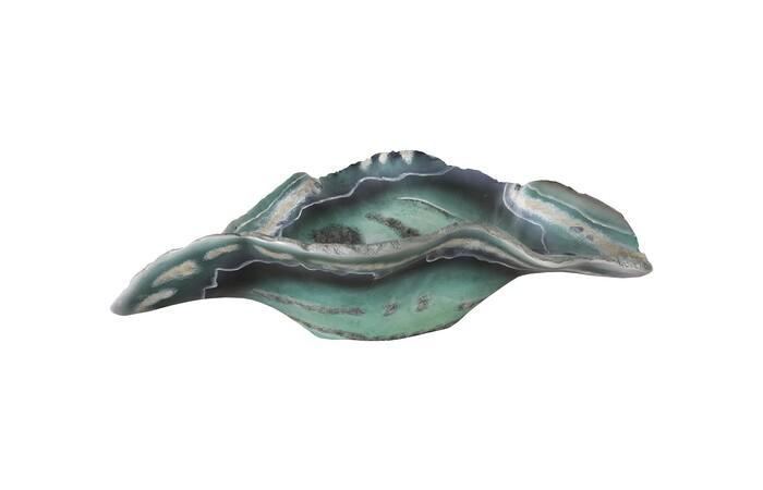 Cast Onyx Fluorite Bowl, Faux Finish, Small