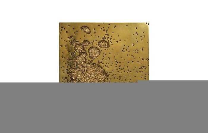 Splotch Wall Art, Square, Gold Leaf