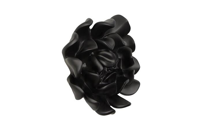 Topsy Turvy Succulent Wall Art, Smooth Matte Black