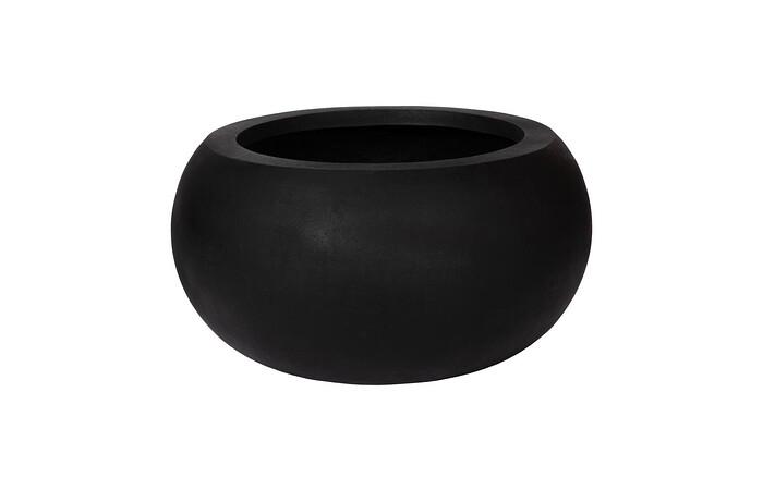 Rounded Planter, Large, Black