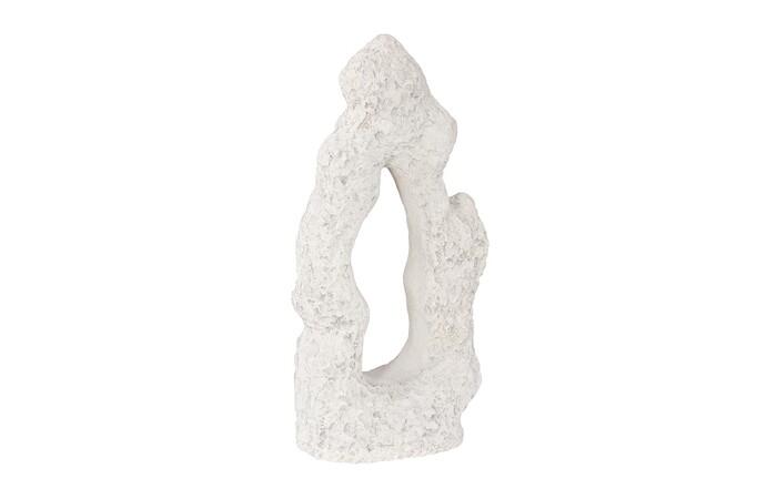 Cast Stone Table Top Sculpture, Single Hole, Roman Stone