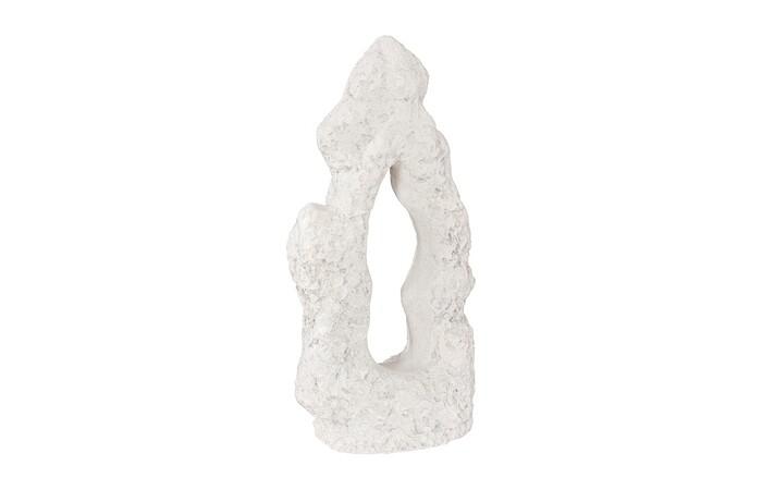 Cast Stone Table Top Sculpture, Single Hole, Roman Stone