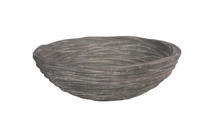 Waves Bowl, Large, Gray