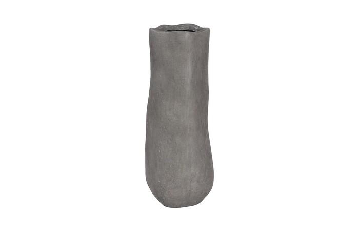 Organic Tall Vase, Gray
