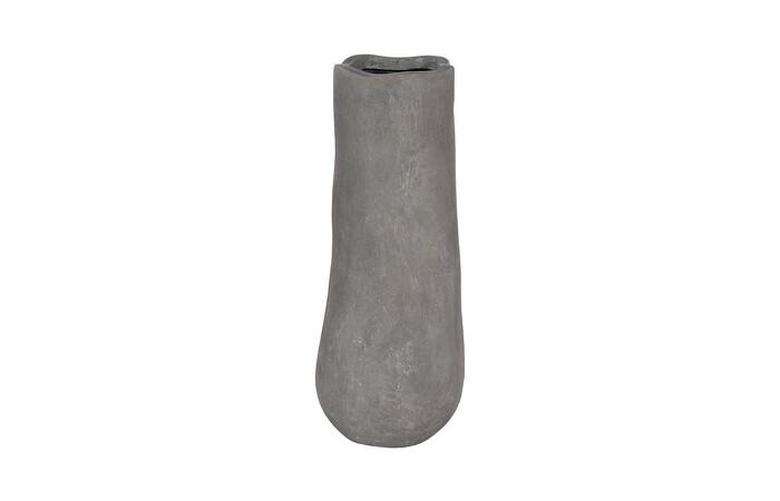 Organic Tall Vase, Gray