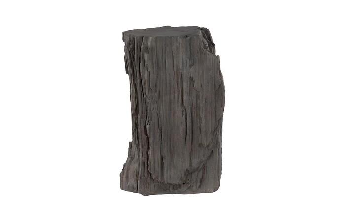 Stratified Cast Stone Pedestal, Painted Slate