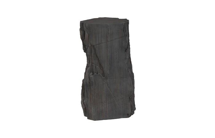 Stratified Cast Stone Pedestal, Painted Slate