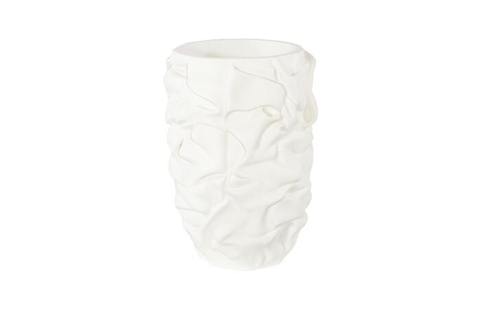 Drape Planter, White Stone, SM