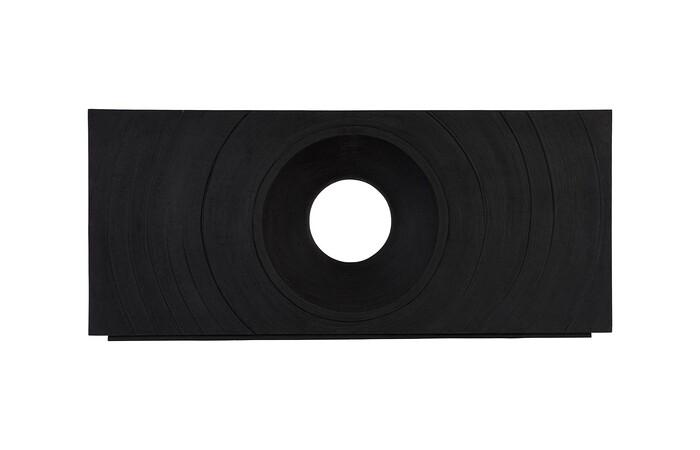 Void Console Table, Black Stone
