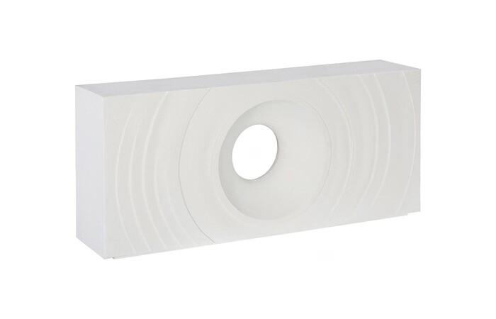 Void Console Table, White Stone