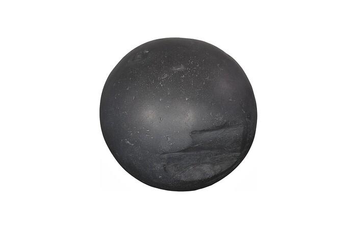 Cast Root Floor Ball, SM, Charcoal Stone