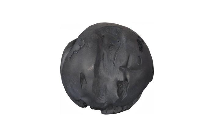 Cast Root Floor Ball, LG, Charcoal Stone