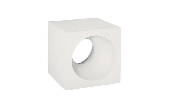 Void Side Table, White Stone