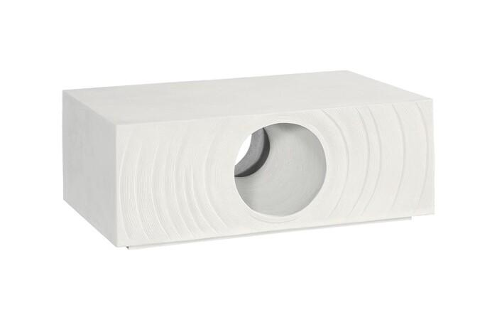 Void Coffee Table, White Stone