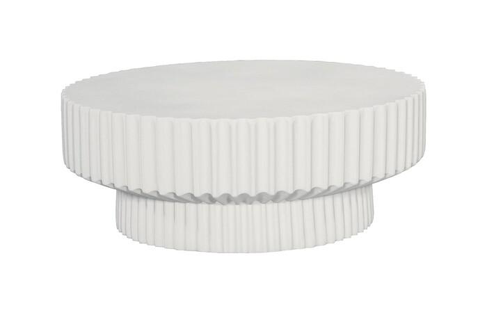 Vetra Coffee Table, White Stone