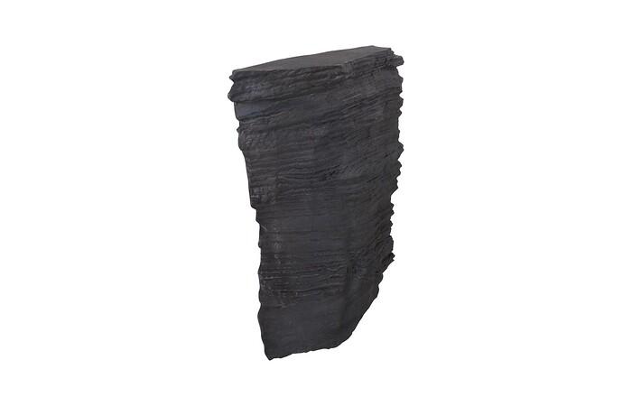 Stratified Rock Wall Décor, Charcoal Stone