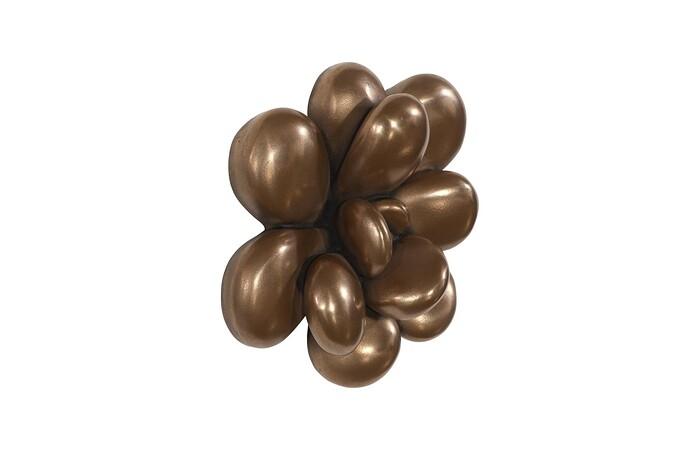  Oviferum Succulent Wall Art, Imperial Bronze