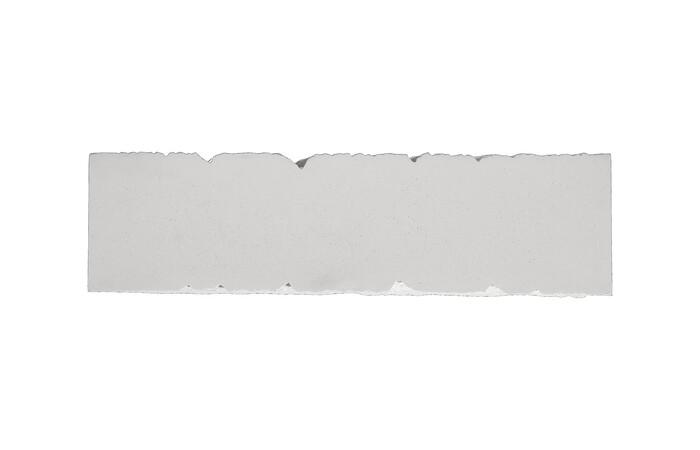 Shear Console  Table, Rectangle, White Stone