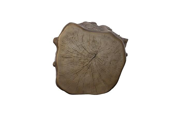 Log Stool, Bronze, SM