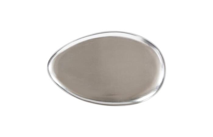 River Stone Coffee Table, Silver Leaf, Large