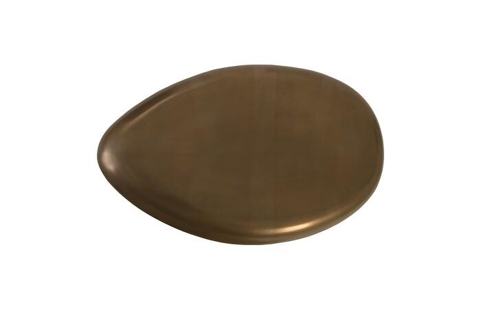 River Stone Coffee Table, Bronze, Small