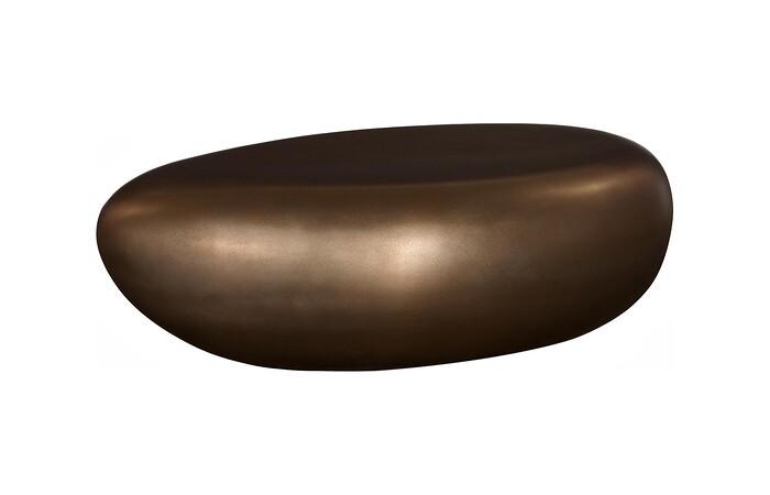 River Stone Coffee Table, Bronze, Small