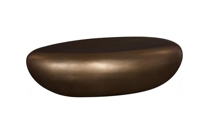 River Stone Coffee Table, Bronze, Large