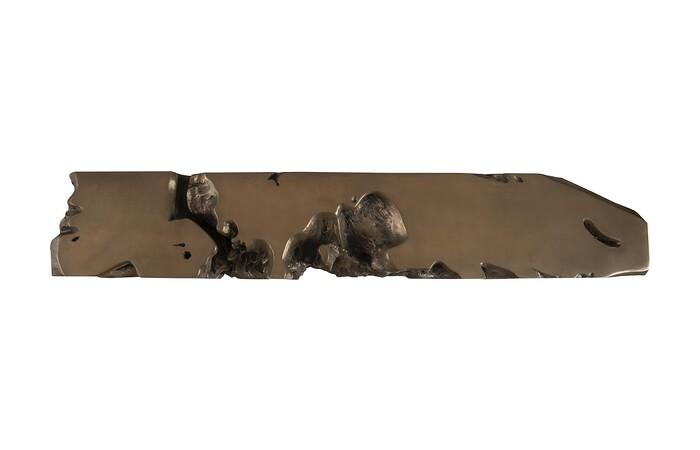 Freeform Console Table, Polished Bronze