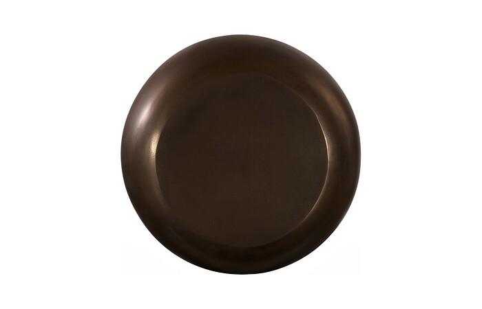 River Stone Side Table, Bronze