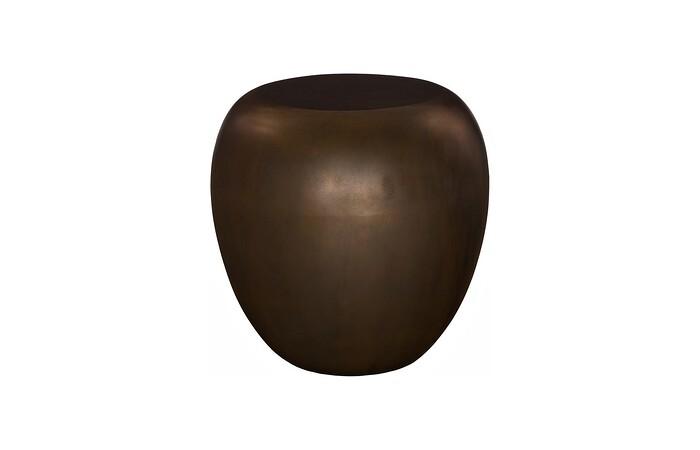 River Stone Side Table, Bronze