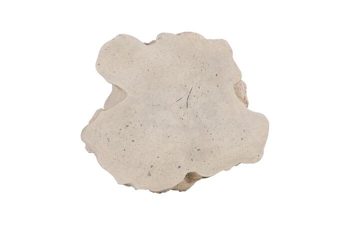 Log Side Table, Roman Stone