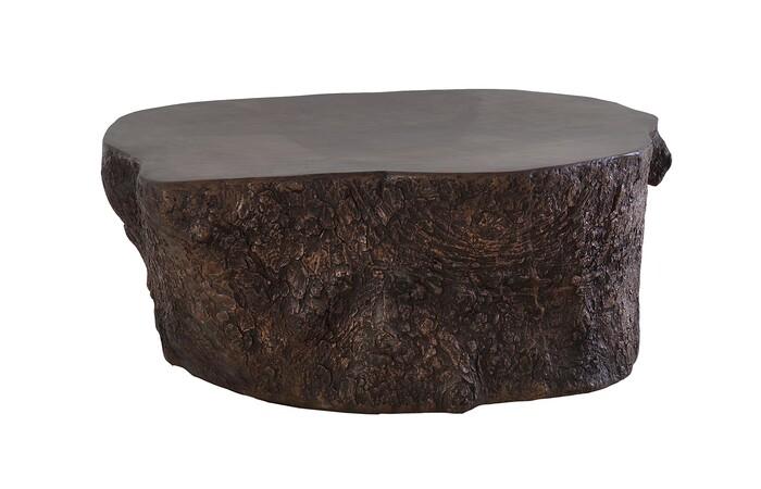 Bark Coffee Table, Bronze