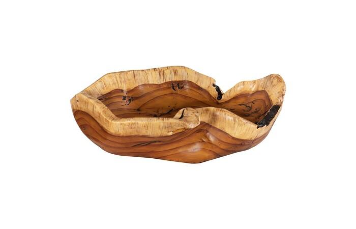 Burled Bowl, Faux Wood