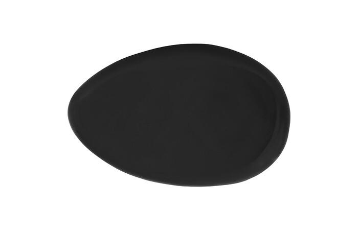 River Stone Coffee Table, Gel Coat Black, Small