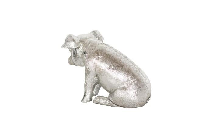 Sitting Piglet, Silver Leaf