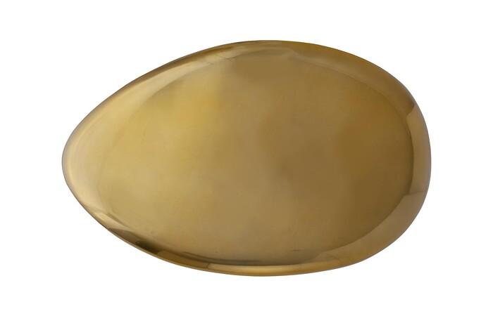 River Stone Coffee Table, Liquid Gold, Large
