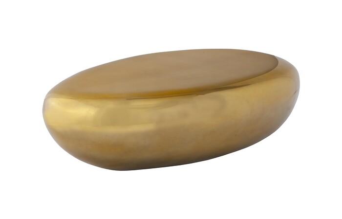River Stone Coffee Table, Liquid Gold, Large