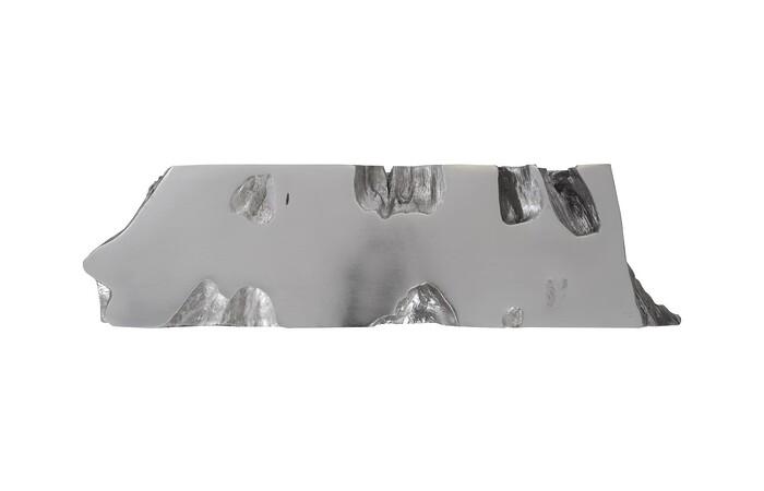 Venice Freeform Console, Silver Leaf